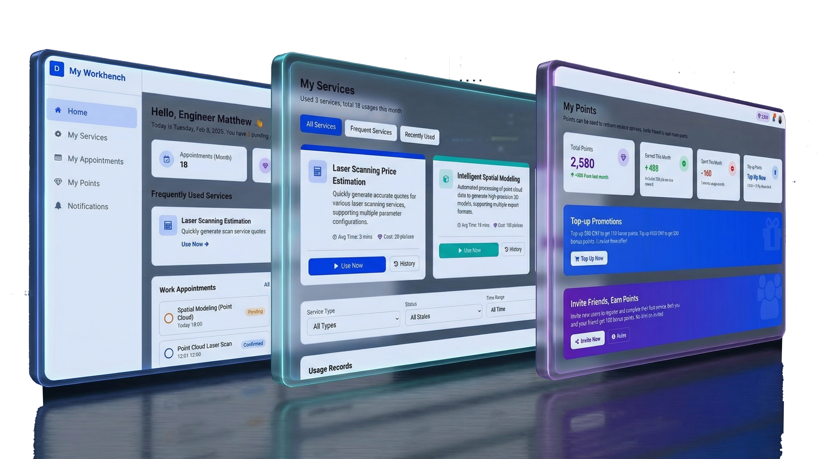 SaaS Platform Interface